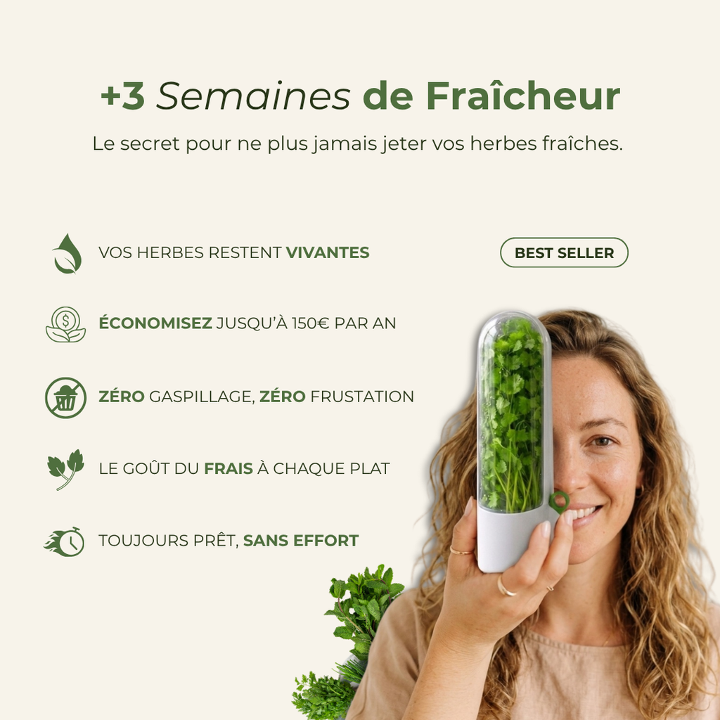 Aroméa - Fini les herbes fanées au fond du frigo