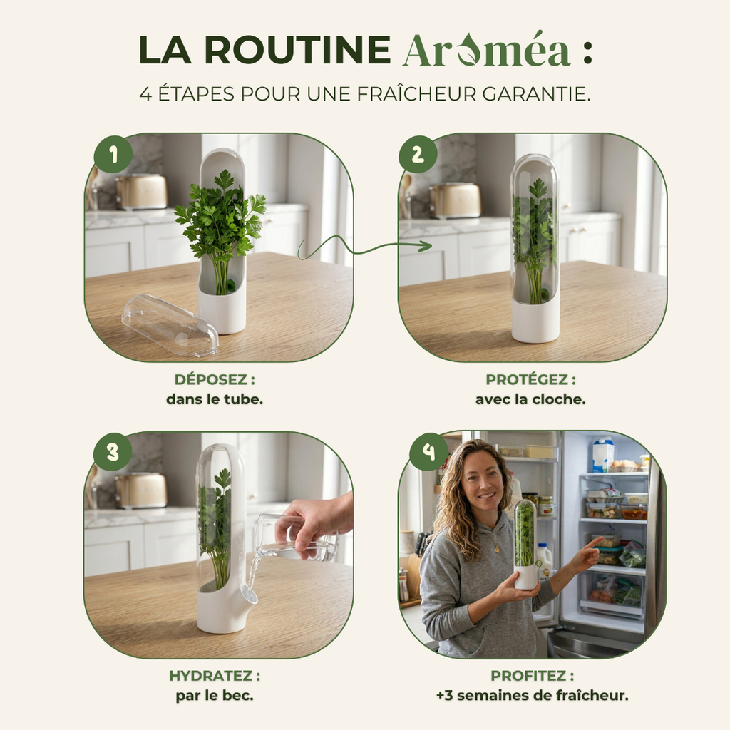 Aroméa - Fini les herbes fanées au fond du frigo
